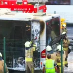 Istanbul, metrobus fire