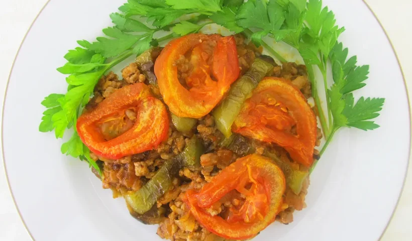 moussaka with aubergines