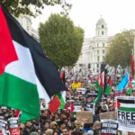 protestas en Londres por Palestina