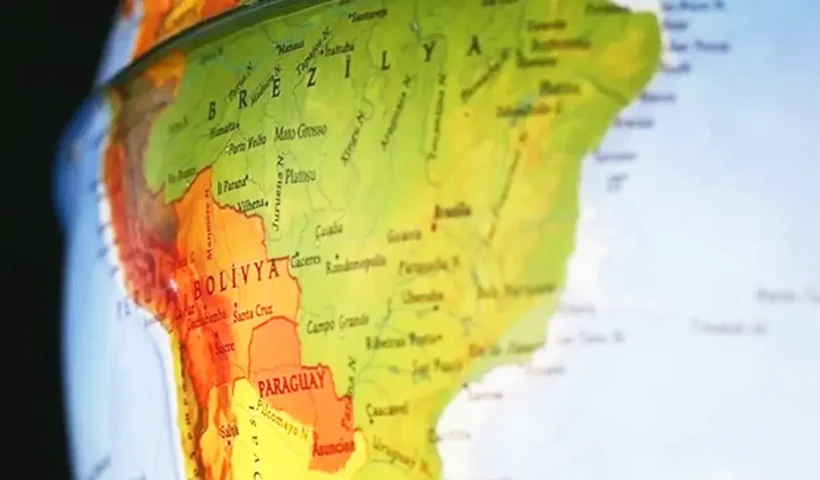 Sudamérica, mapa turco