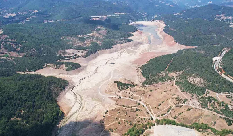 dried-up dam in Bursa