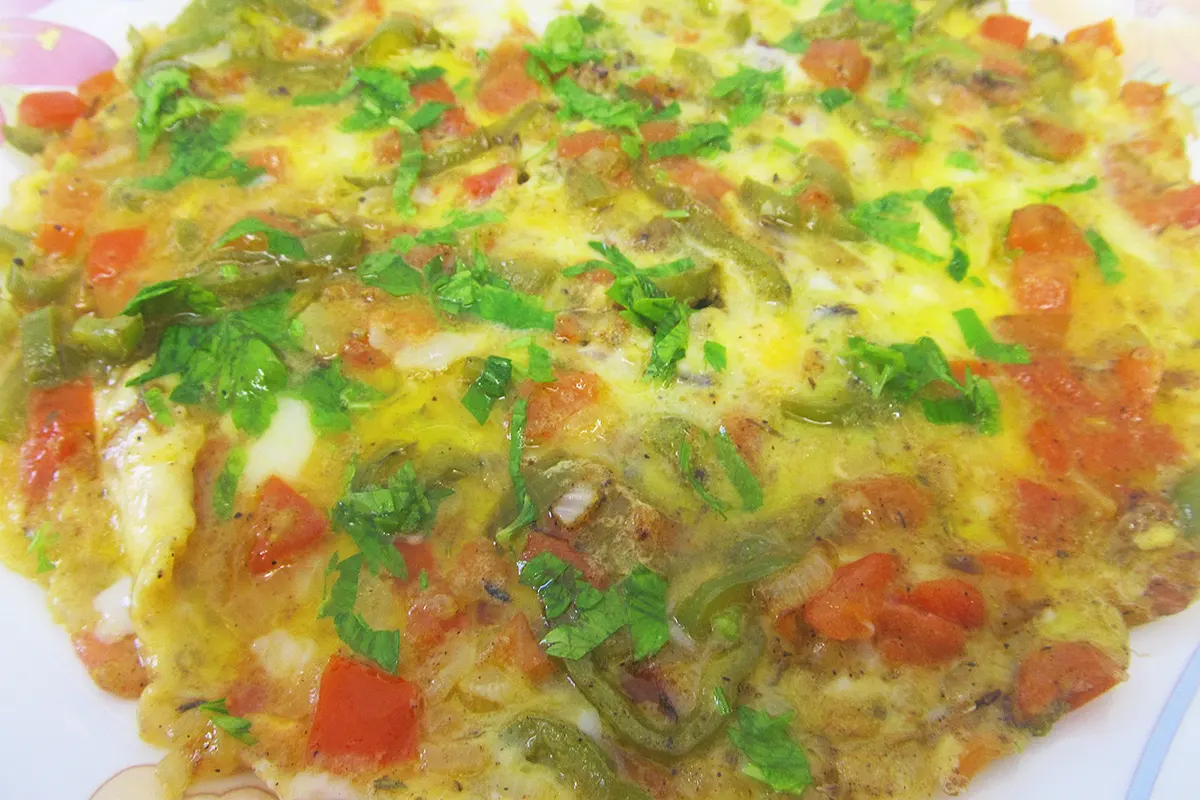 Menemen omelette