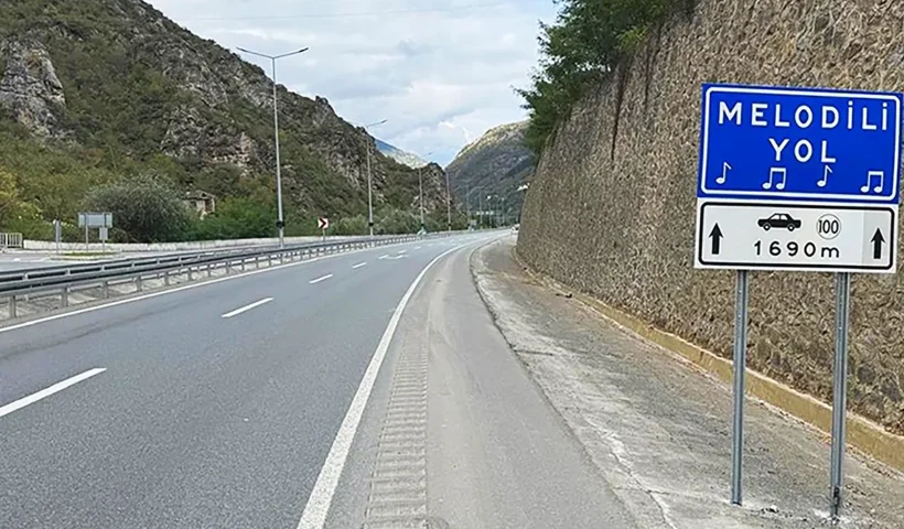 musical road in Trabzon, Turkey