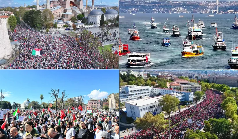 protestas en Turquía en apoyo a Gaza