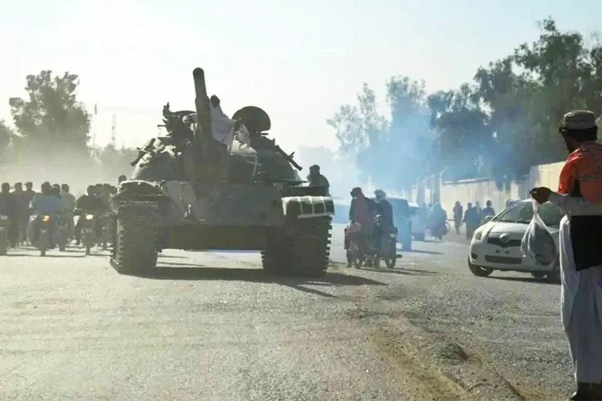 un tanque en Afganistán