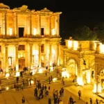 tourism, Ephesus at night