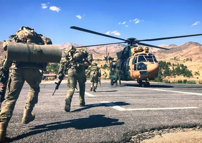 Turkish troops