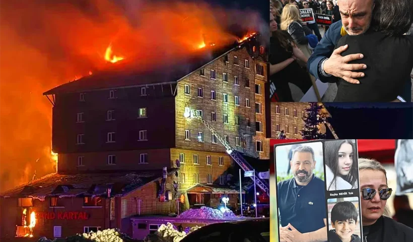victims of the hotel fire in Bolu