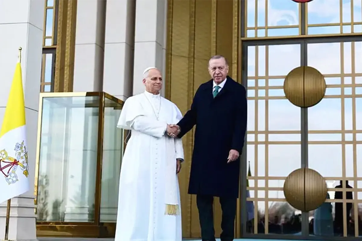 Erdoğan y el Papa en Ankara