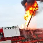 Turkish ship attacked in Ukraine
