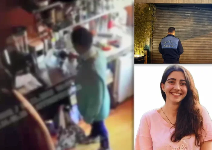 woman intoxicated with coffee in Istanbul