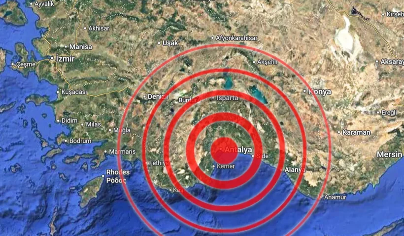earthquake in Antalya, Turkey