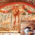fresco del Buen Pastor (Jesús) en Nicea