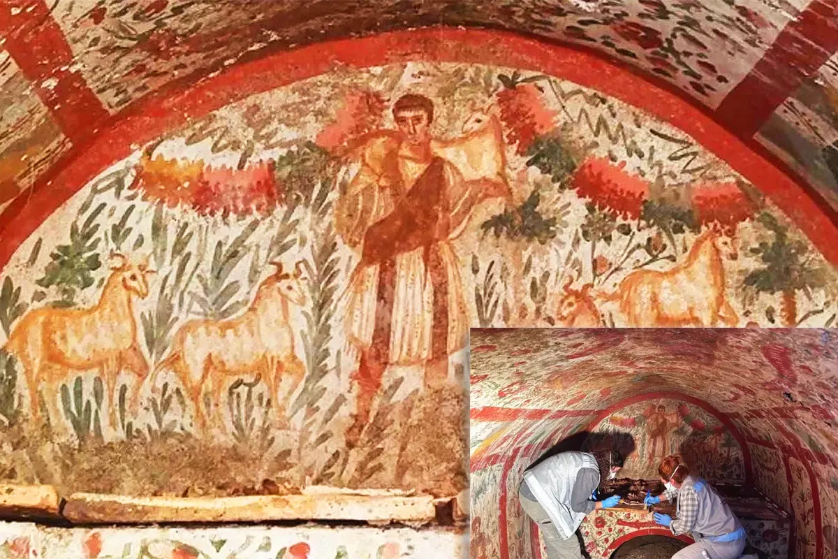 fresco of the "Good Sheperd" in Nicaea