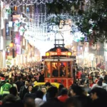 Istanbul, Istiklal Avenue during New Year's Eve