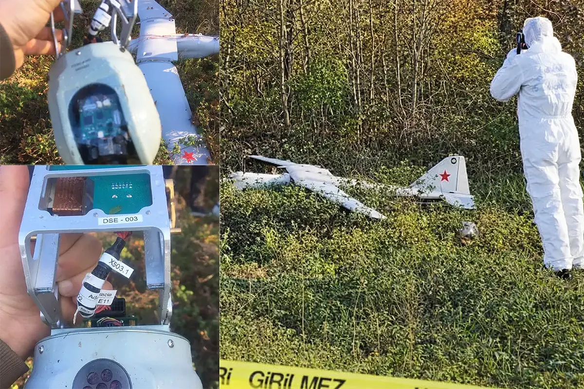 Russian drone crashed in Kocaeli, Turkey