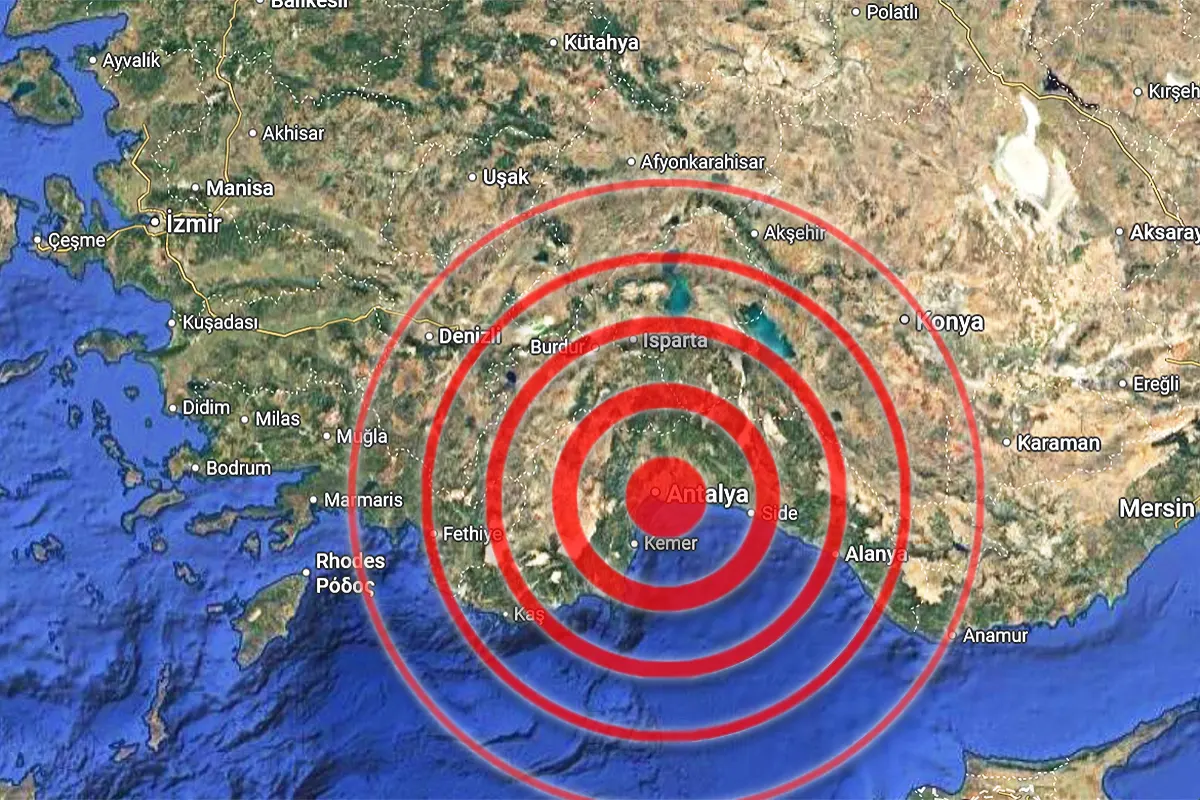 terremoto en Antalya, Turquía