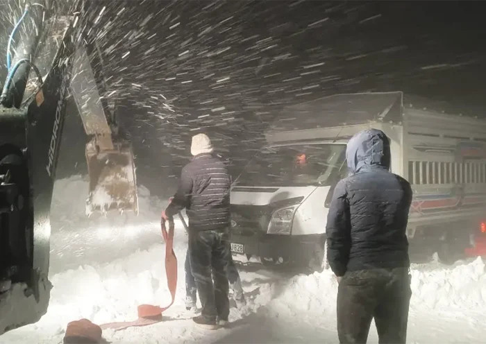 tormenta de nieve en el este de Turquía