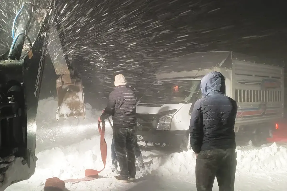 tormenta de nieve en el este de Turquía