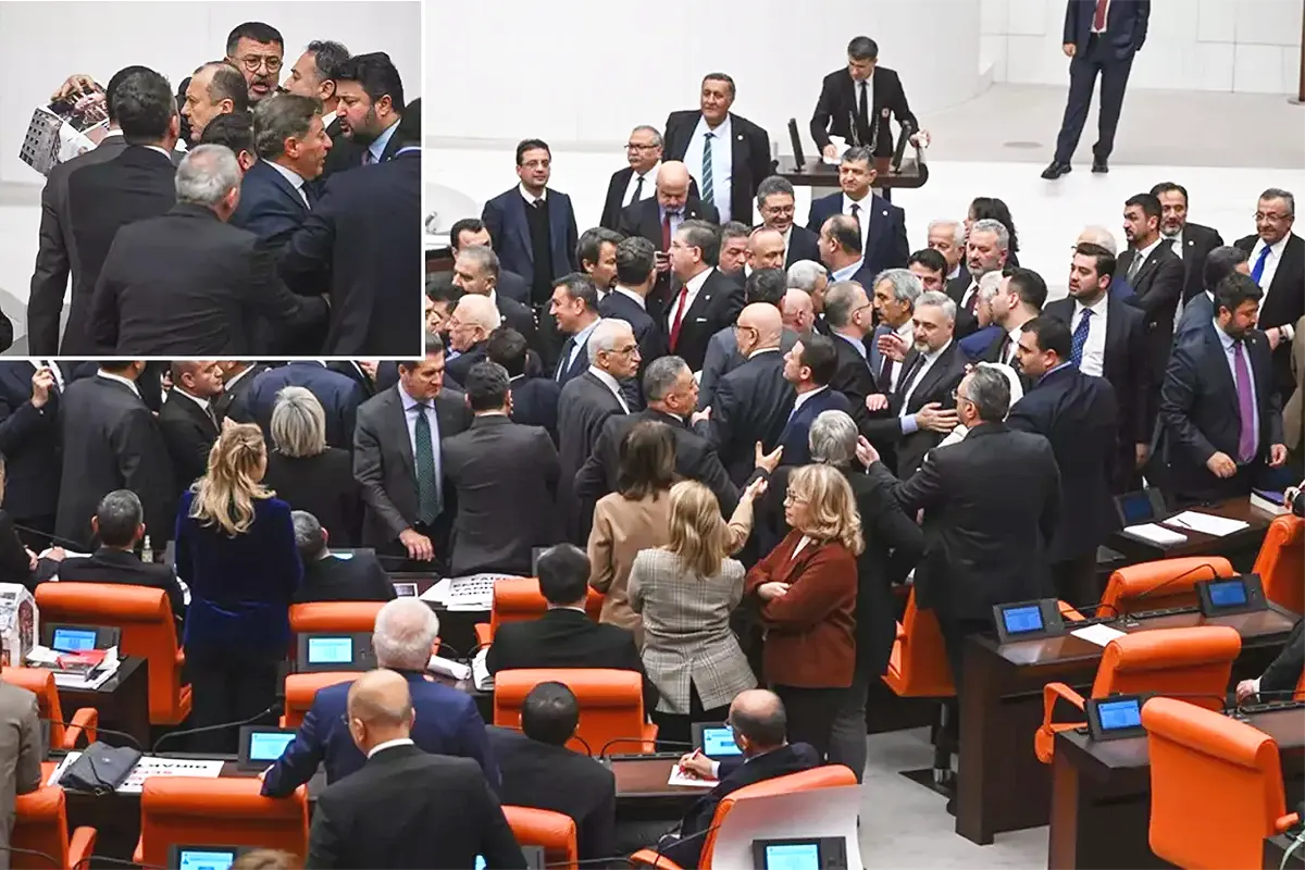 Turkish MPs brawl during debate over pension hikes