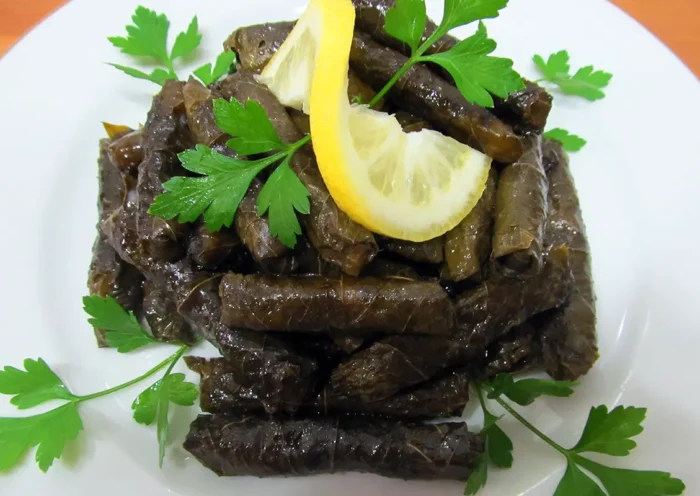 grape leaves stuffed with rice (sarma)