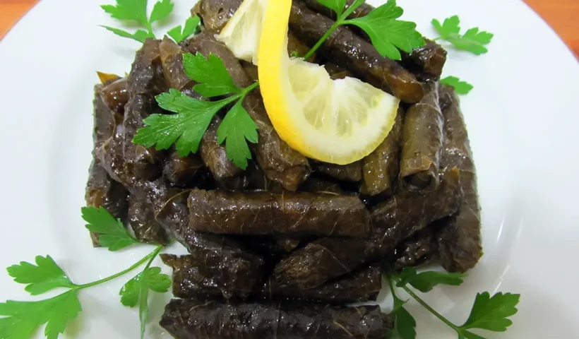 grape leaves stuffed with rice (sarma)