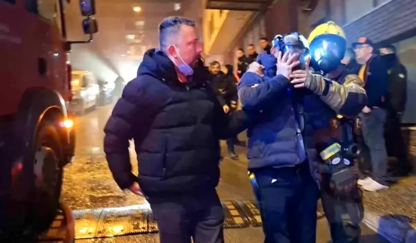 hotel fire in Bursa, Turkey