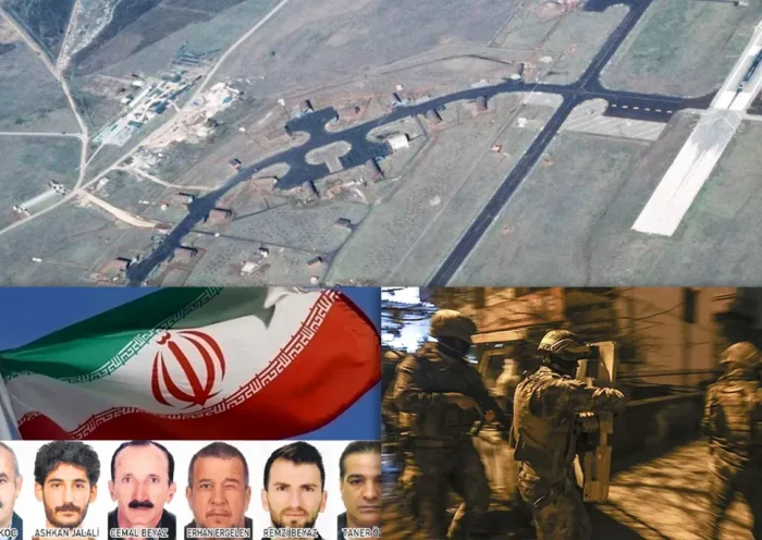 photos of those involved in Iran's spying network on Incirlik NATO airbase, arrested in operation