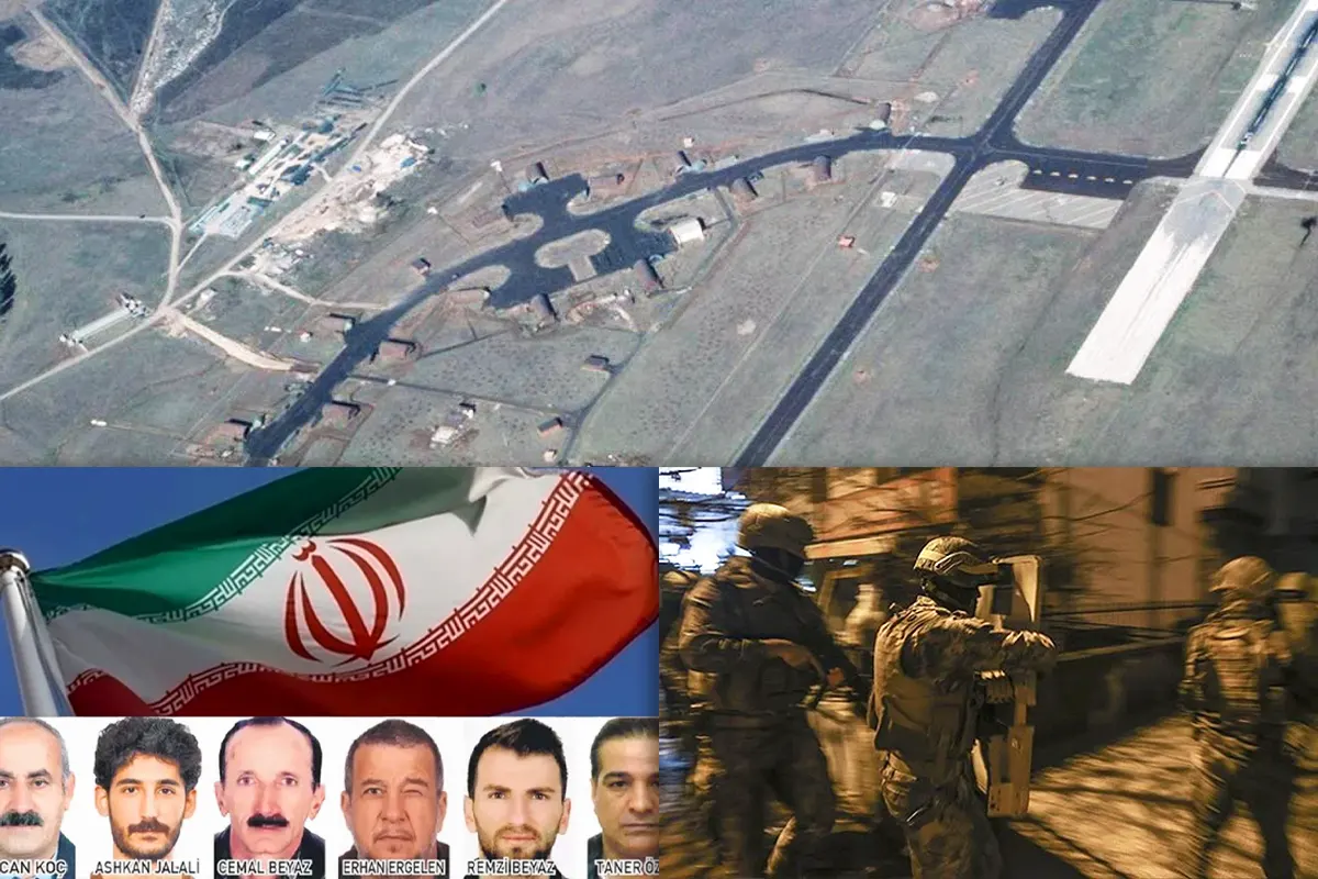 photos of those involved in Iran's spying network on Incirlik NATO airbase, arrested in operation