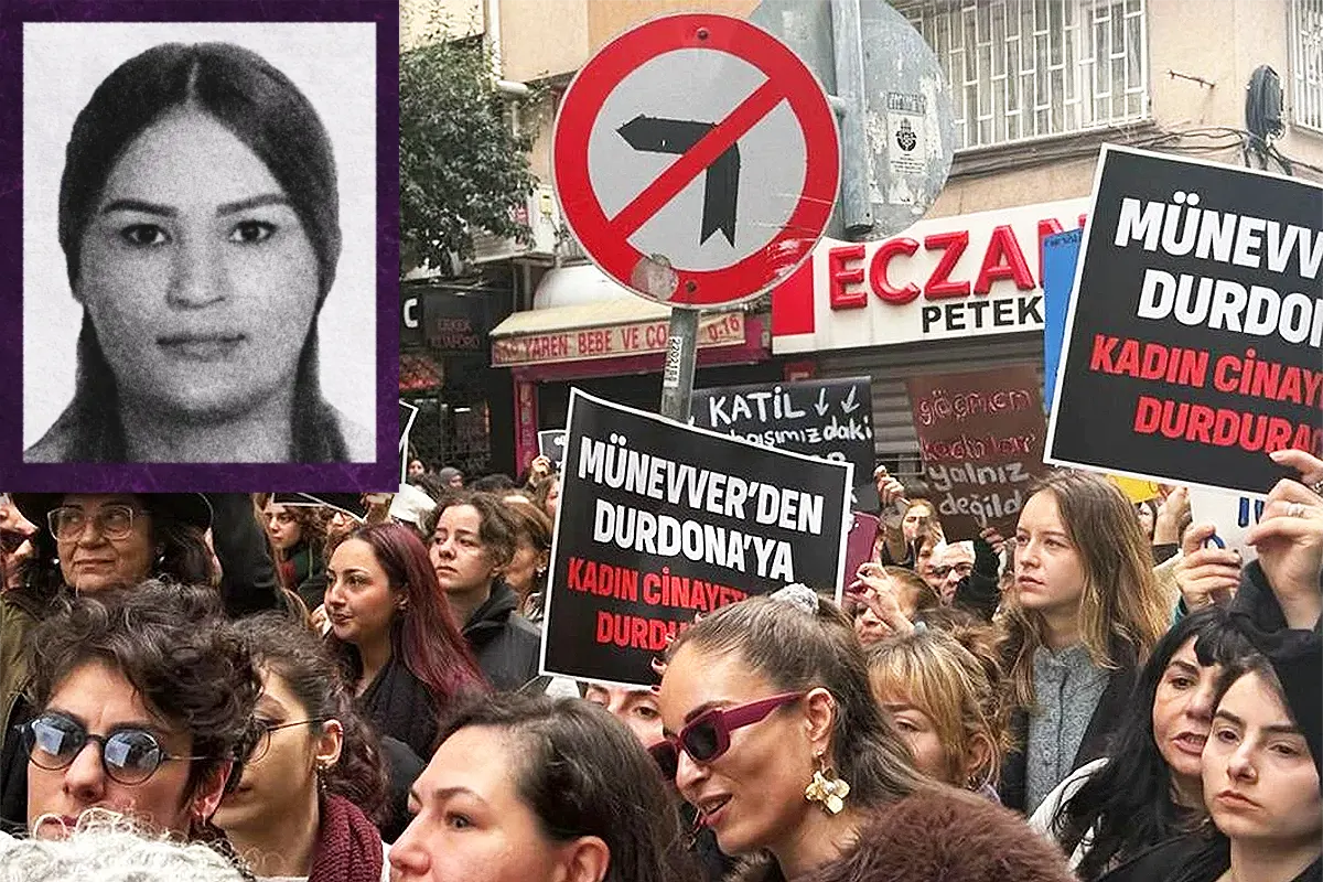 marcha de mujeres en Turquía condenando el asesinato de Durdona Khokimova
