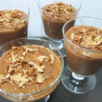 cups of chocolate rice pudding