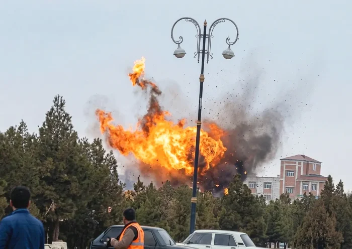 una explosión sacude las proximidades del aeropuerto de Najicheván en Azerbaiyán