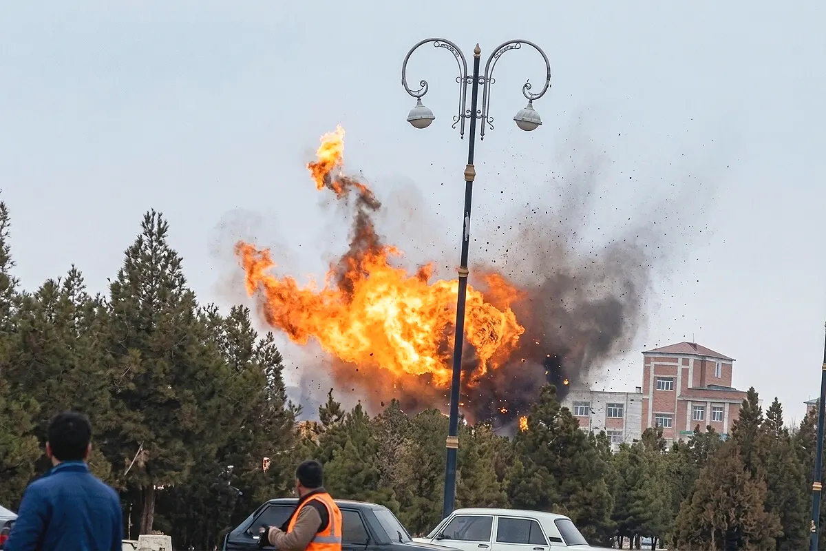 una explosión sacude las proximidades del aeropuerto de Najicheván en Azerbaiyán