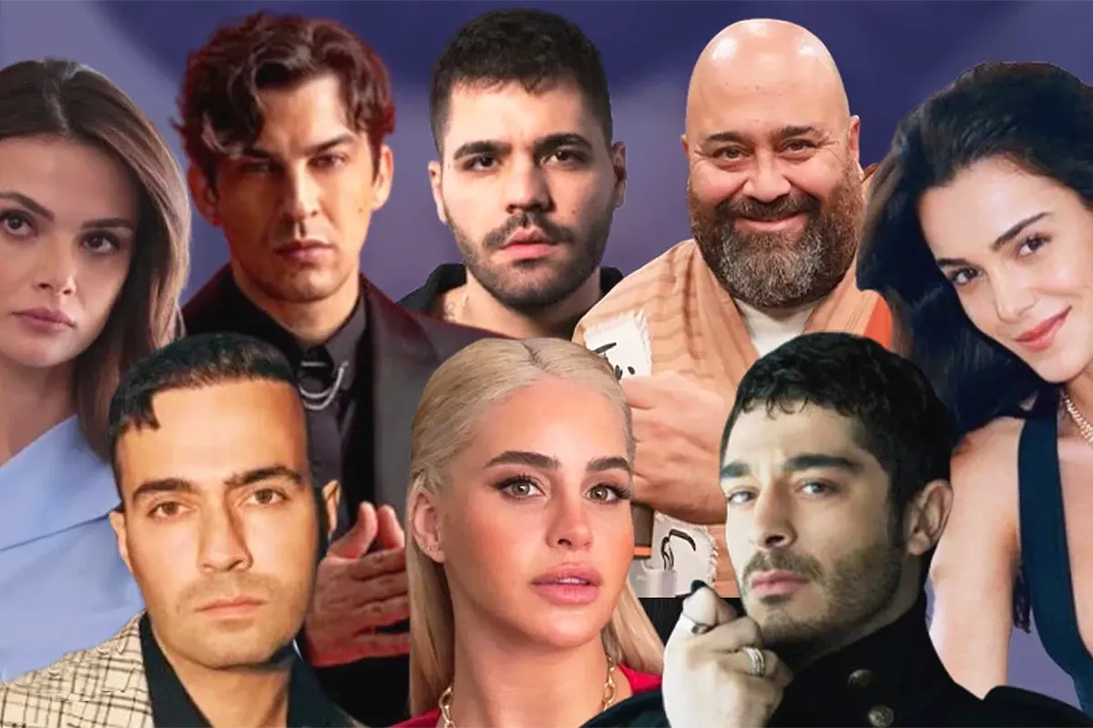 imagen de varios actores y cantantes turcos detenidos en una operación antidroga