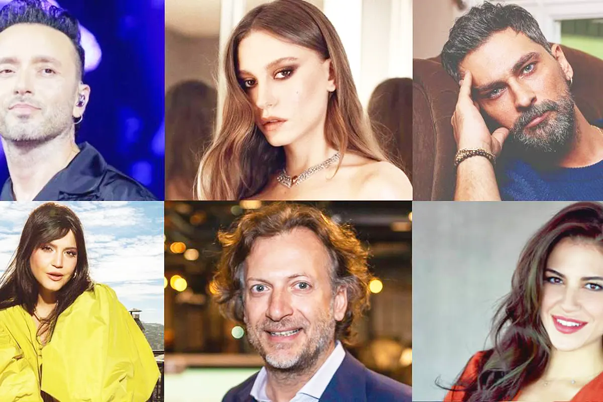 imágenes de varios famosos turcos implicados en una investigación antidroga