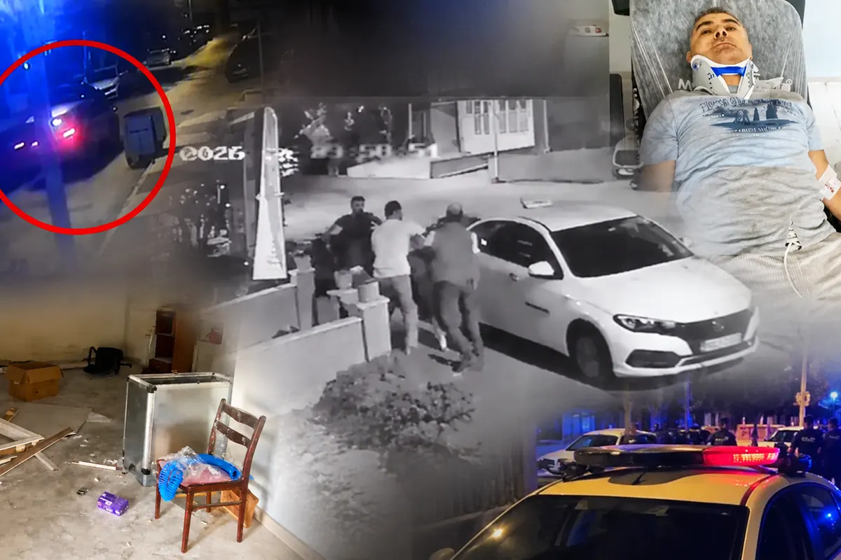 several images showing the moment of the abduction, the place where he was held captive and his hospitalisation following the rescue of Erhan Karaal, a senior official at Istanbul Municipality