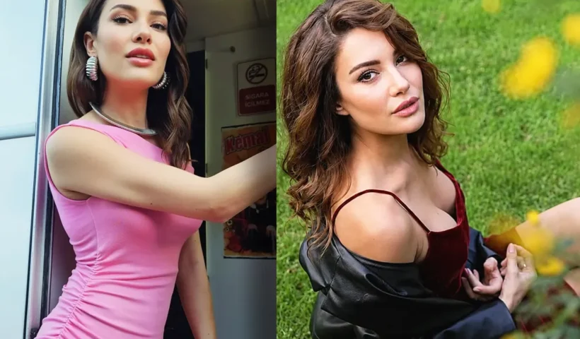 Two photos of the Turkish actress Ece İrtem taken during her lifetime