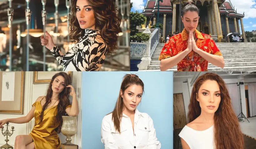 several photos of the Turkish actress Ece İrtem