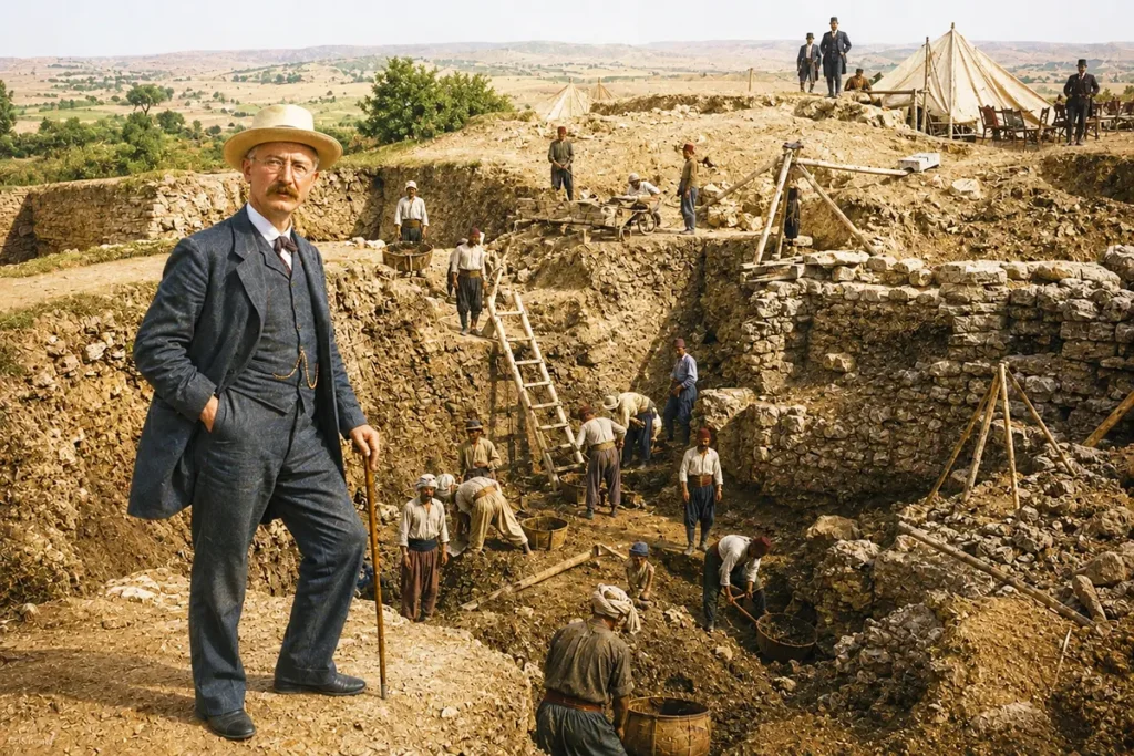 excavaciones en Troya de Heinrich Schliemann